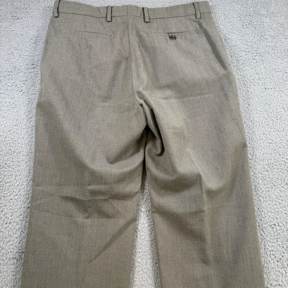 Banana‎ Republic Classic Fit Herringbone Dress Pants Mens 34x32 Taupe Gray Gray
